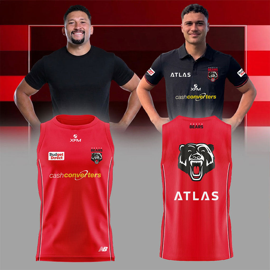 Perth Bears Training Singlet Basketball Jersey Red Perth Bears Merch Gifts For Son - Merchluma