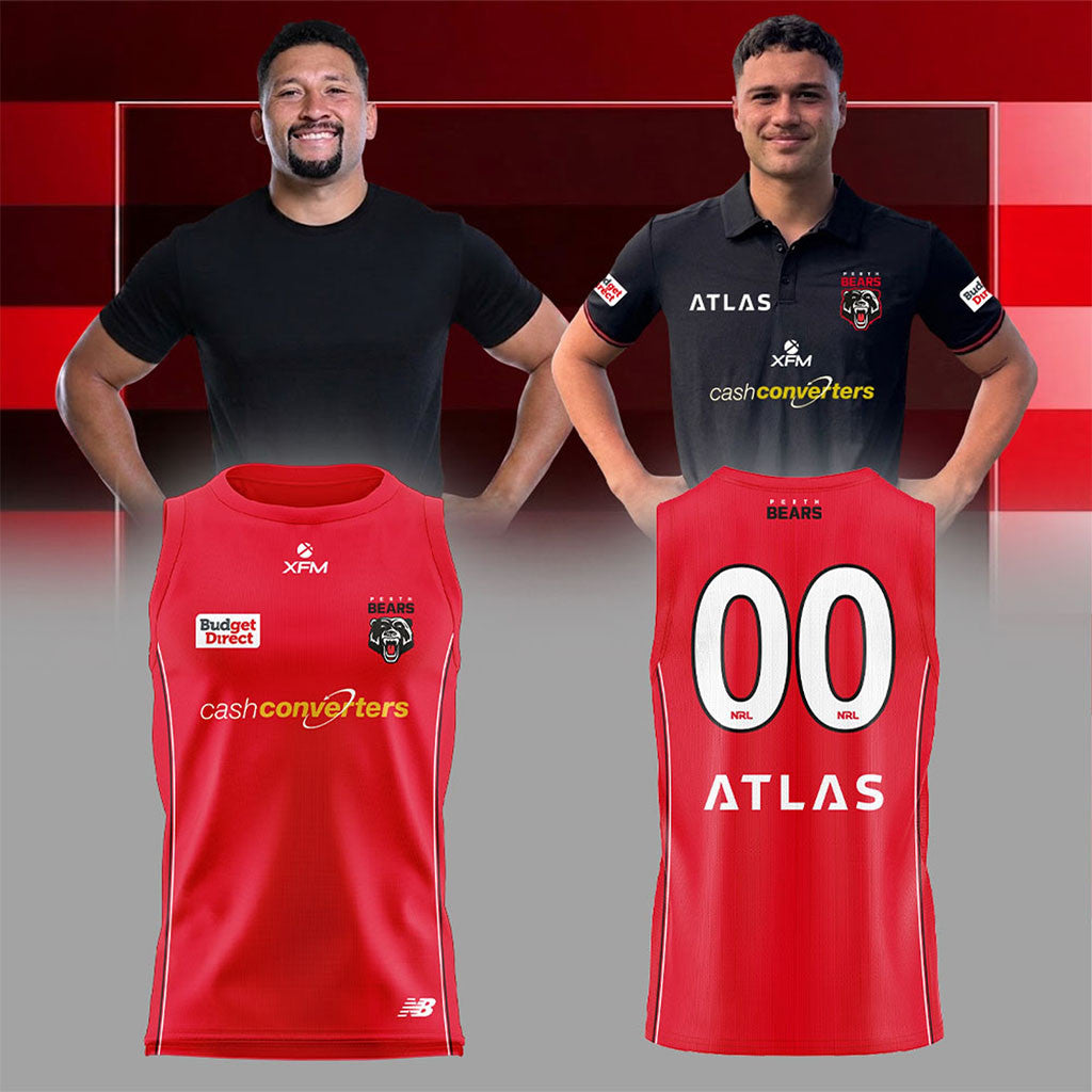 Custom Perth Bears Training Singlet Basketball Jersey Red Perth Bears Merch Gifts For Fan - Merchluma