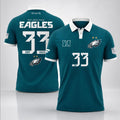 Philadelphia Eagles 1933 Founding Year Polo Shirt #33 Eagles Merch Football Fan Gift Ideas - Merchluma