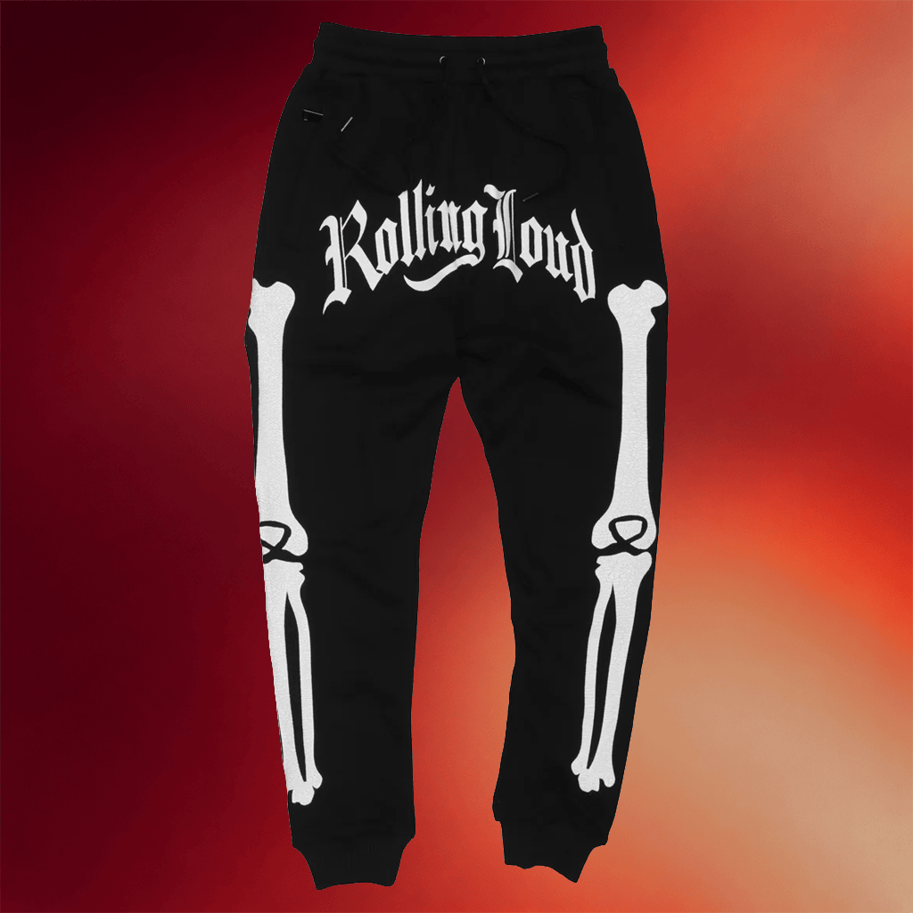 Rolling Loud Merch Bones Sweatpants Rolling Loud Apparel Gifts For Brother - Merchluma