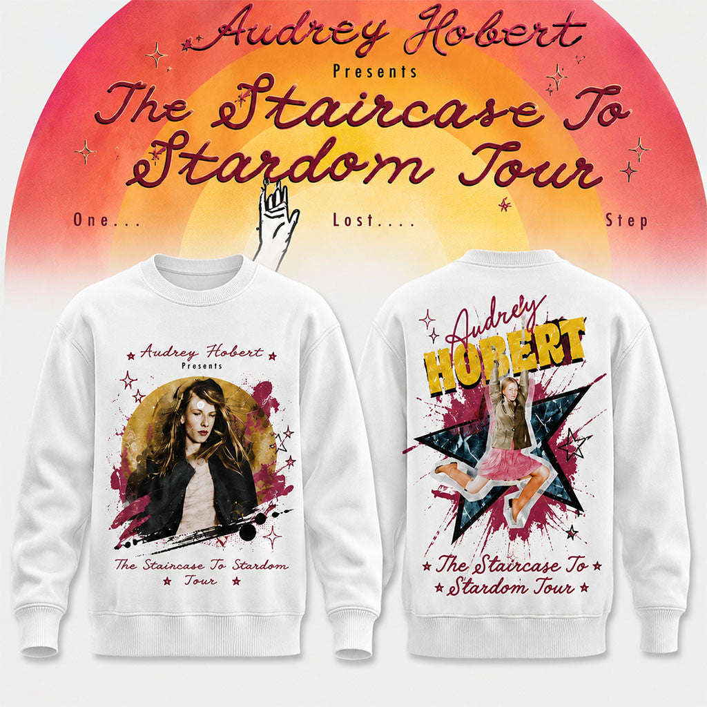 Audrey Hobert Merch The Staircase To Stardom Tour Sweatshirt Gift Ideas For Music Lovers - Merchluma