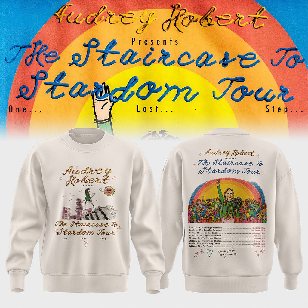 Audrey Hobert Merch The Staircase To Stardom Tour Sweatshirt Presents For Music Lovers - Merchluma