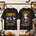 KISS Snoopy Halloween Rock Band Trick Or Treat T-Shirt KISS Merch Gifts For Halloween - Merchluma