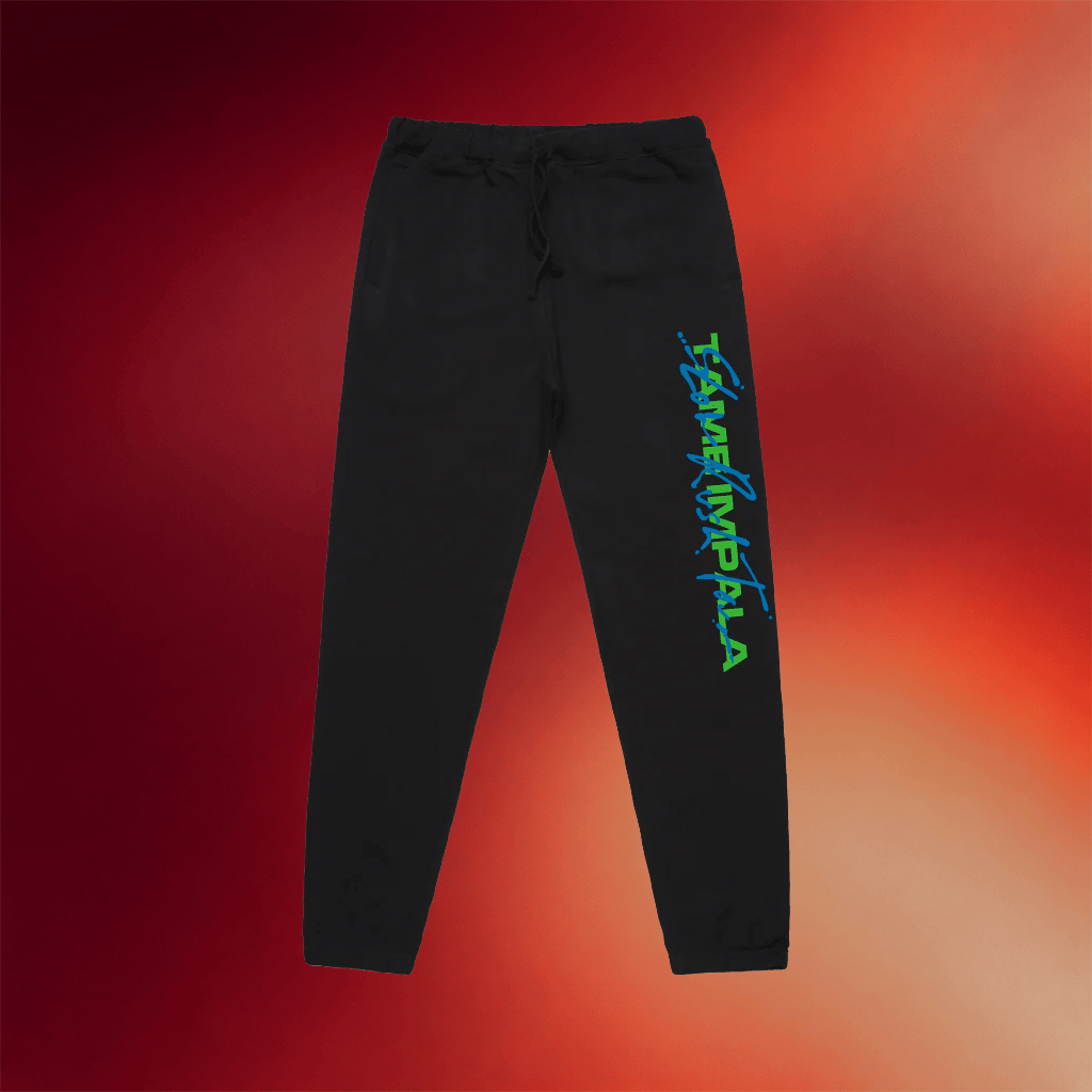 Tame Impala Merch Slow Rush Black Sweatpants Gift Ideas For Music Lovers - Merchluma