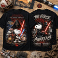 Snoopy Star Wars The Force Awakens Shirt For Sci-Star Wars Merch Gifts For Cartoon Lovers - Merchluma