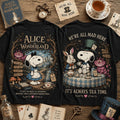 Snoopy X Alice in Wonderland Shirt It's Always Tea Time T-Shirt Snoopy Lovers Gifts - Merchluma