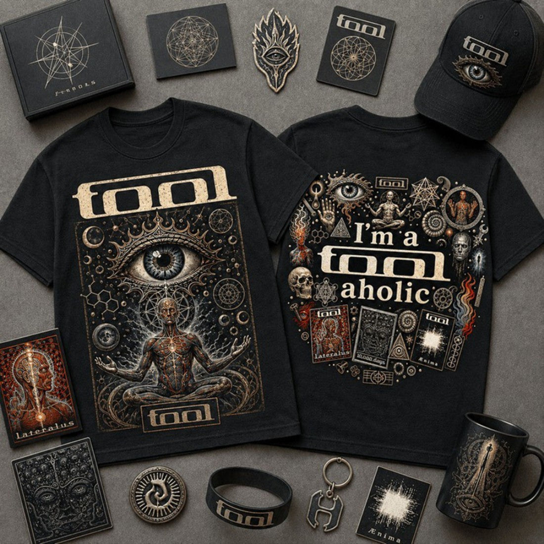 TOOL Merch I'm a Toolaholic Sacred Eye Vintage Shirt Gifts For Music Fans - Merchluma