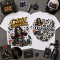 Ozzy Osbourne Merch I'm an Ozzyaholic Crazy Train Vintage Shirt Gifts For Rock Lovers - Merchluma