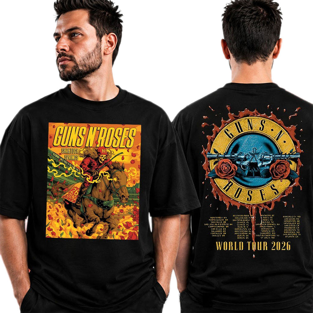 Guns N'Roses July 26 2026 Saratoga Performing Arts Center T-Shirt GNR Tour Merch Gifts For Fan - Merchluma