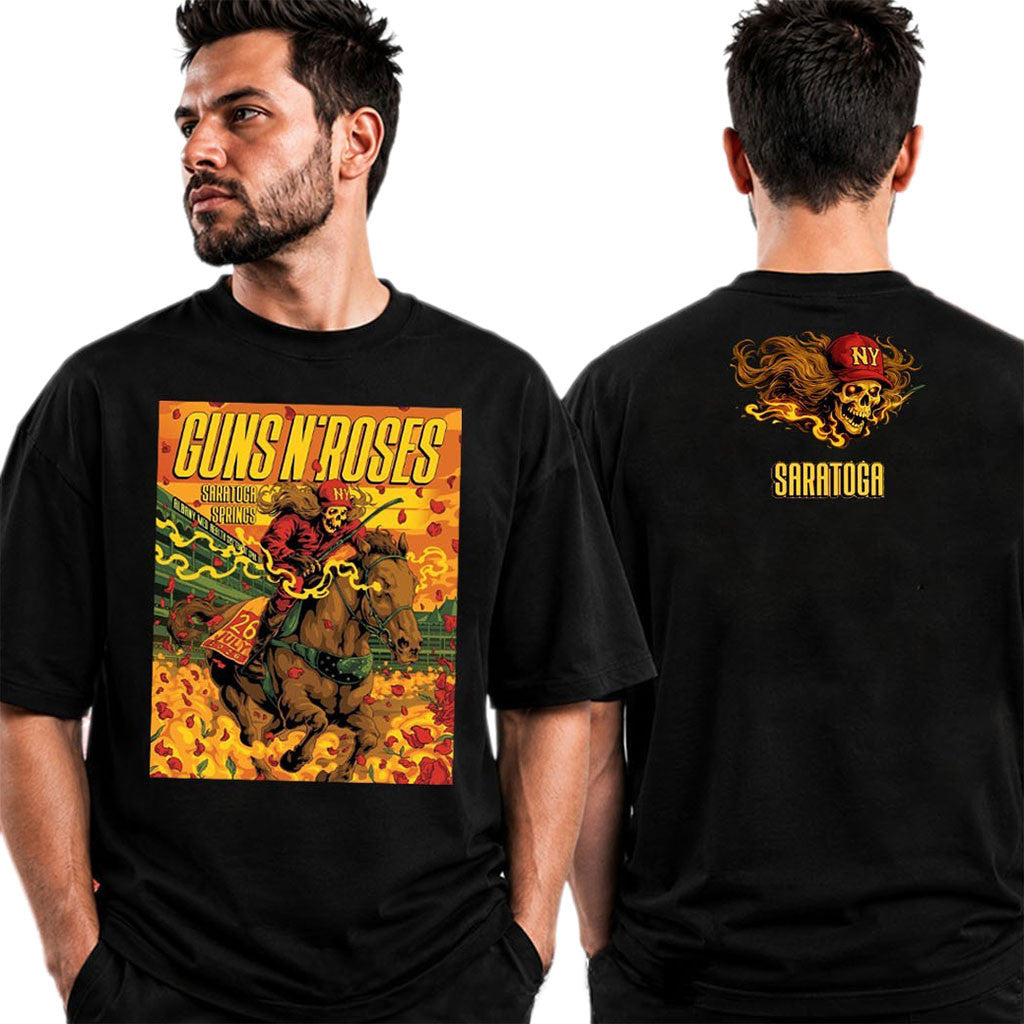 Guns N'Roses SPAC Saratoga Springs New York 2026 Tour T-Shirt GNR Merch Gift For Band Fans - Merchluma