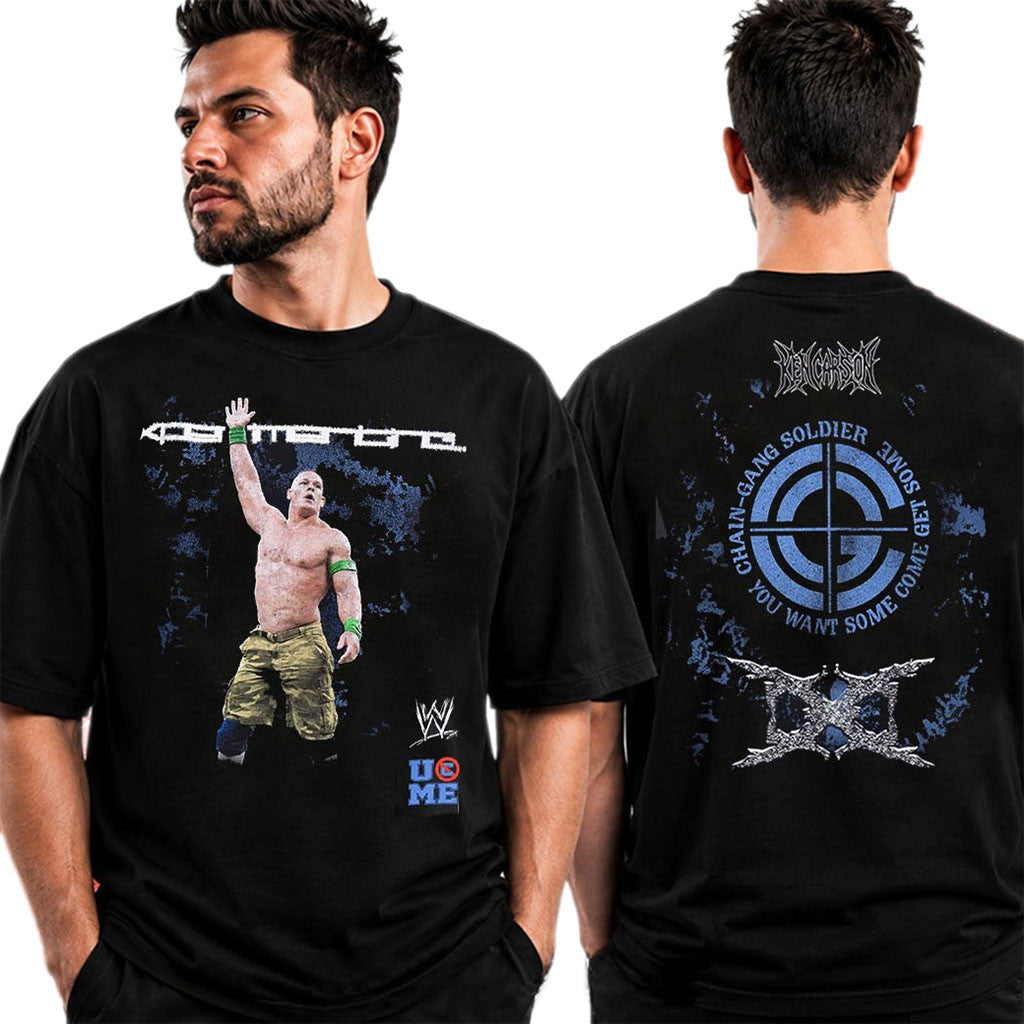 Ken Carson X WWE John Cena Chain Gang Soldier T-Shirt 2026 Ken Carson WWE Merch Fan Gifts - Merchluma