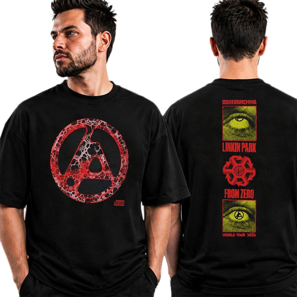 Linkin Park X Deus Ex Machina Merch Pop Up Download Festival UK 2026 T-Shirt Concert Outfit - Merchluma