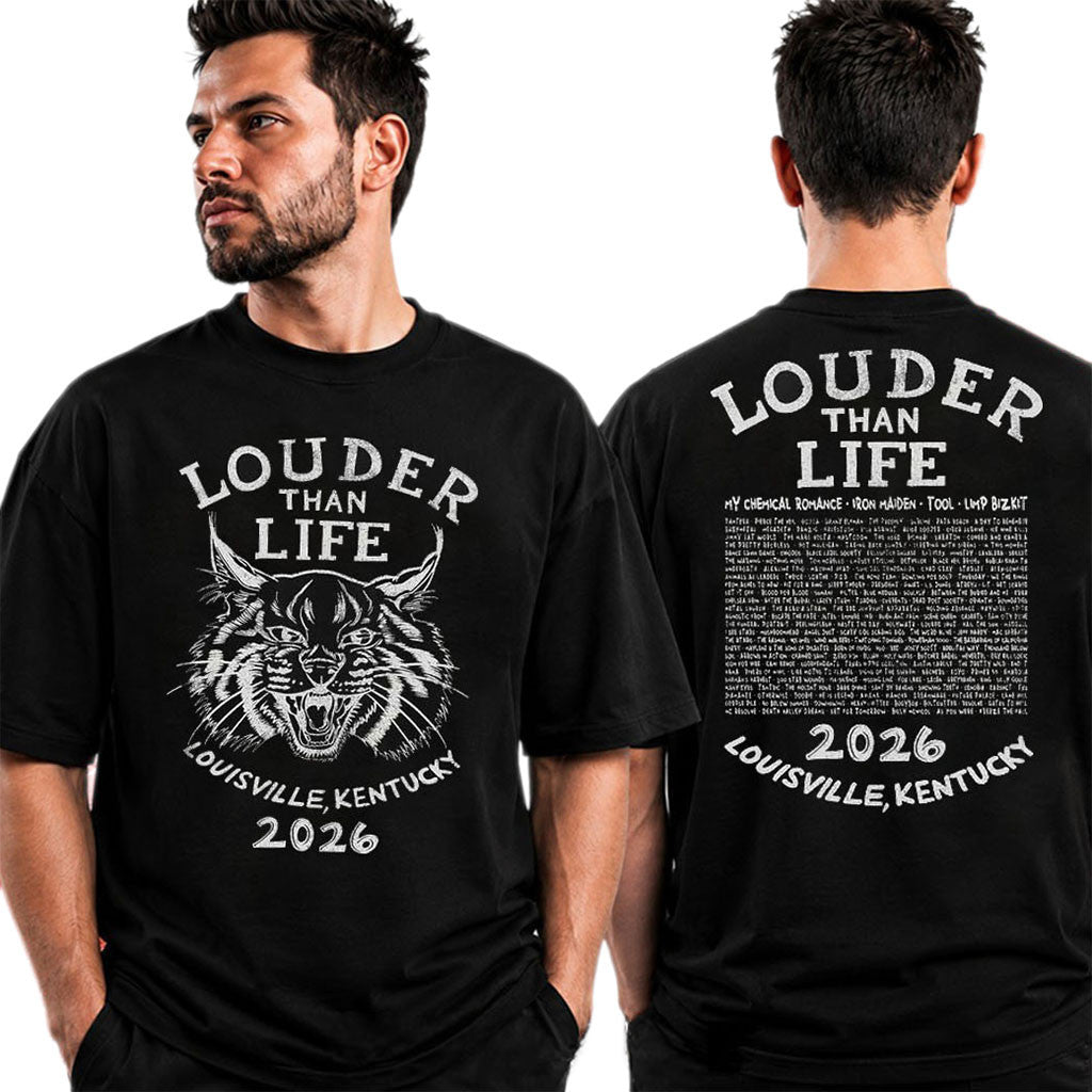 Louder Than Life Festival 2026 Merch Bobcat Line T-Shirt Best Gifts For Music Lovers - Merchluma