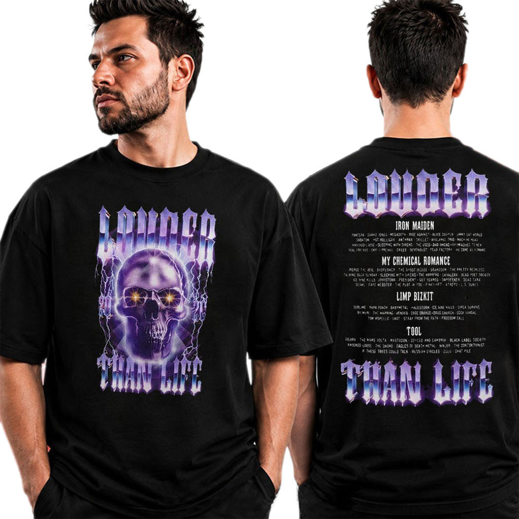 Louder Than Life Festival 2026 Merch Skull Shock Line Up T-Shirt Presents For Music Lovers - Merchluma