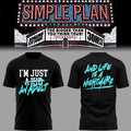 Simple Plan Merch The Bigger Than You Think Tour 2026 T-Shirt And Life Is A Nightmare Shirt - Merchluma