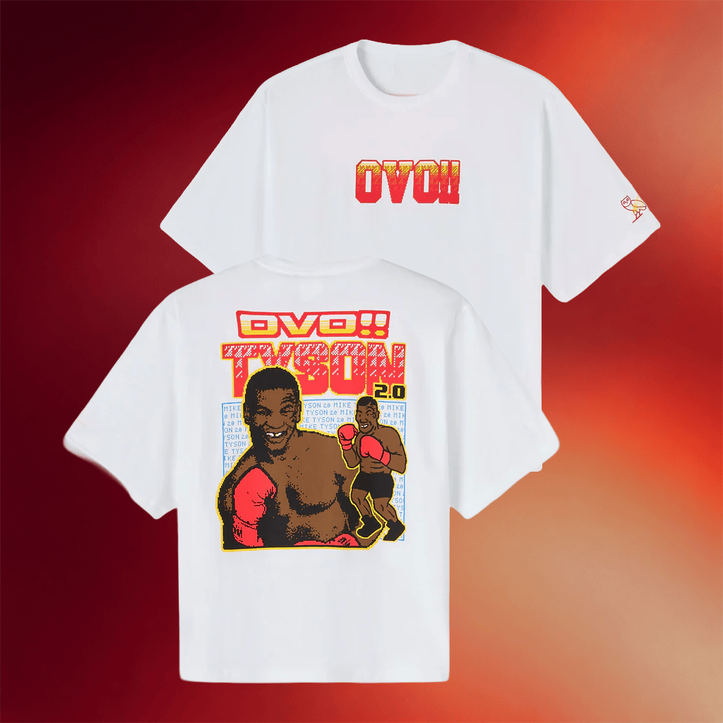 OVO Merch 2026 Tyson Retro T-Shirt White Mike Tyson Shirt Gifts For Boxer Fans - Merchluma