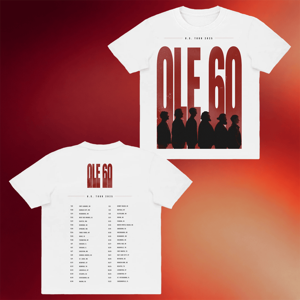 Ole 60 Merch 2025 US Tour White T-Shirt Music Lover Gift Ideas For Him - Merchluma