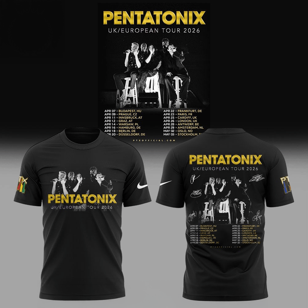 Pentatonix UK EUROPEAN 2026 Tour T-Shirt Pentatonix Merch Gifts For Brother - Merchluma