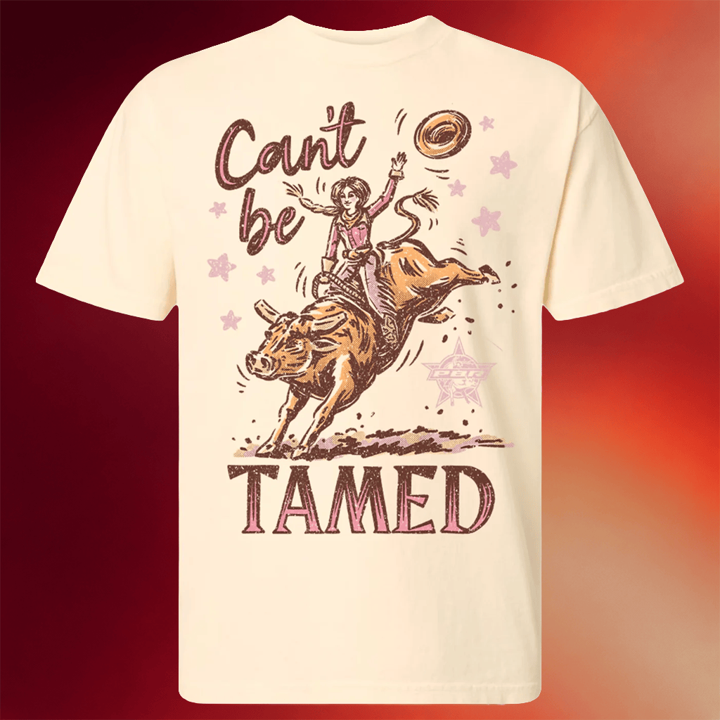 PBR Merch PBR x JJ Ladies Can't Be Tamed T-Shirt Gift Ideas For Sister - Merchluma