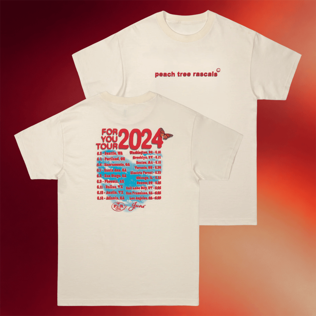 Peach Tree Rascals Merch Red Logo Tour T-Shirt Unique Gifts For Music Lovers - Merchluma