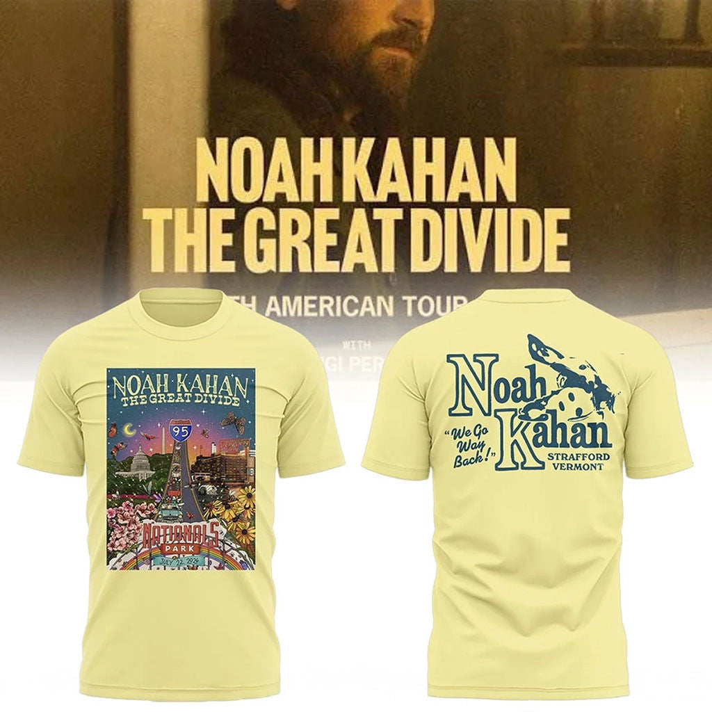 Noah Kahan The Great Divide Tour 2026 At Nationals Park T-Shirt Noah Kahan Merch Concert Outfit - Merchluma