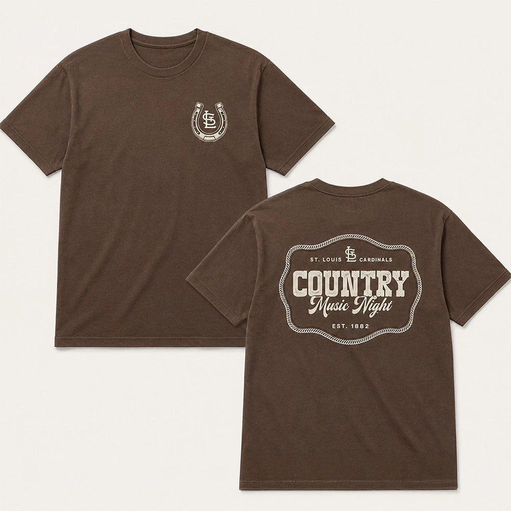 2026 St Louis Cardinals Country Music Night T-Shirt Western Style Tee St Louis Cardinals Merch - Merchluma