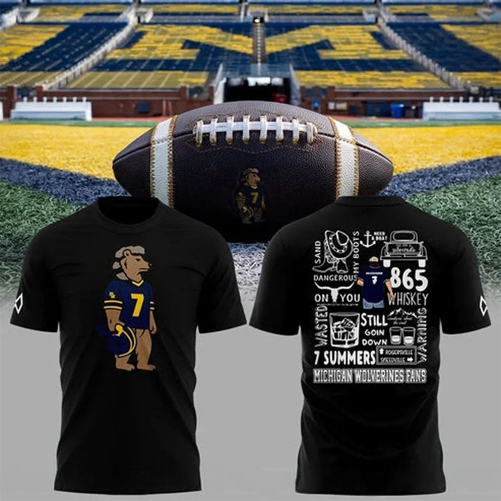 Michigan Wolverines X Morgan Wallen Merch 2026 MW Still The Problem Tour T-Shirt Black Gifts - Merchluma