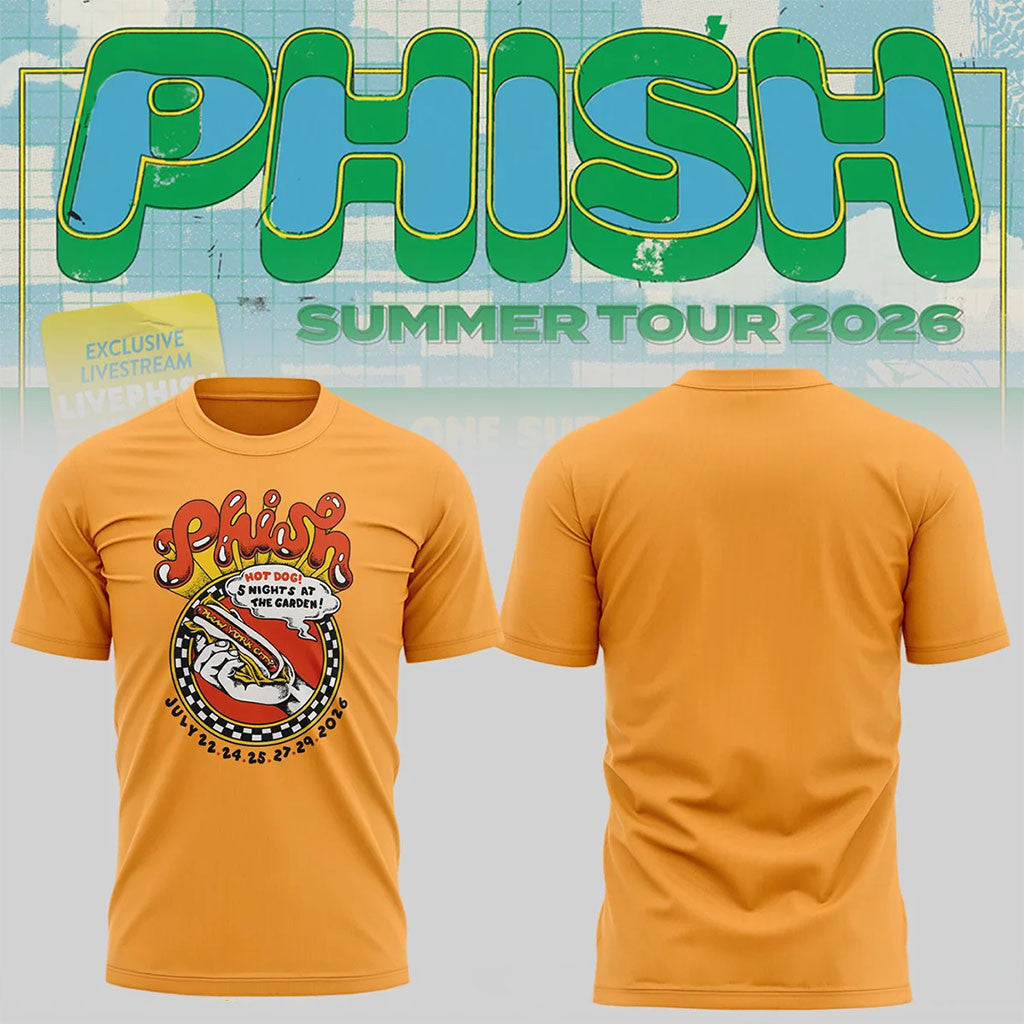 Phish Summer Tour 2026 At Madison Square Garden NY T-Shirt Phish Band Merch Music Lover Gifts - Merchluma