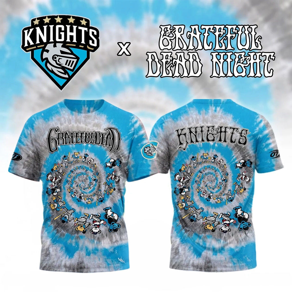 Charlotte Knights Grateful Dead Night Tie Dye T-Shirt Charlotte Knights Merch Gift For Fans - Merchluma