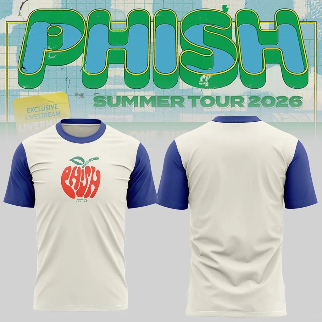 Phish Summer Tour 2026 Big Apple The Garden July 2026 T-Shirt Phish Band Merch Fan Gifts - Merchluma