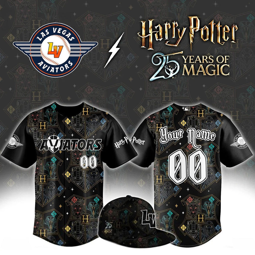 Personalized Las Vegas Aviators Harry Potter Night New Jersey 2026 LV Aviators Merch Fan Gifts - Merchluma