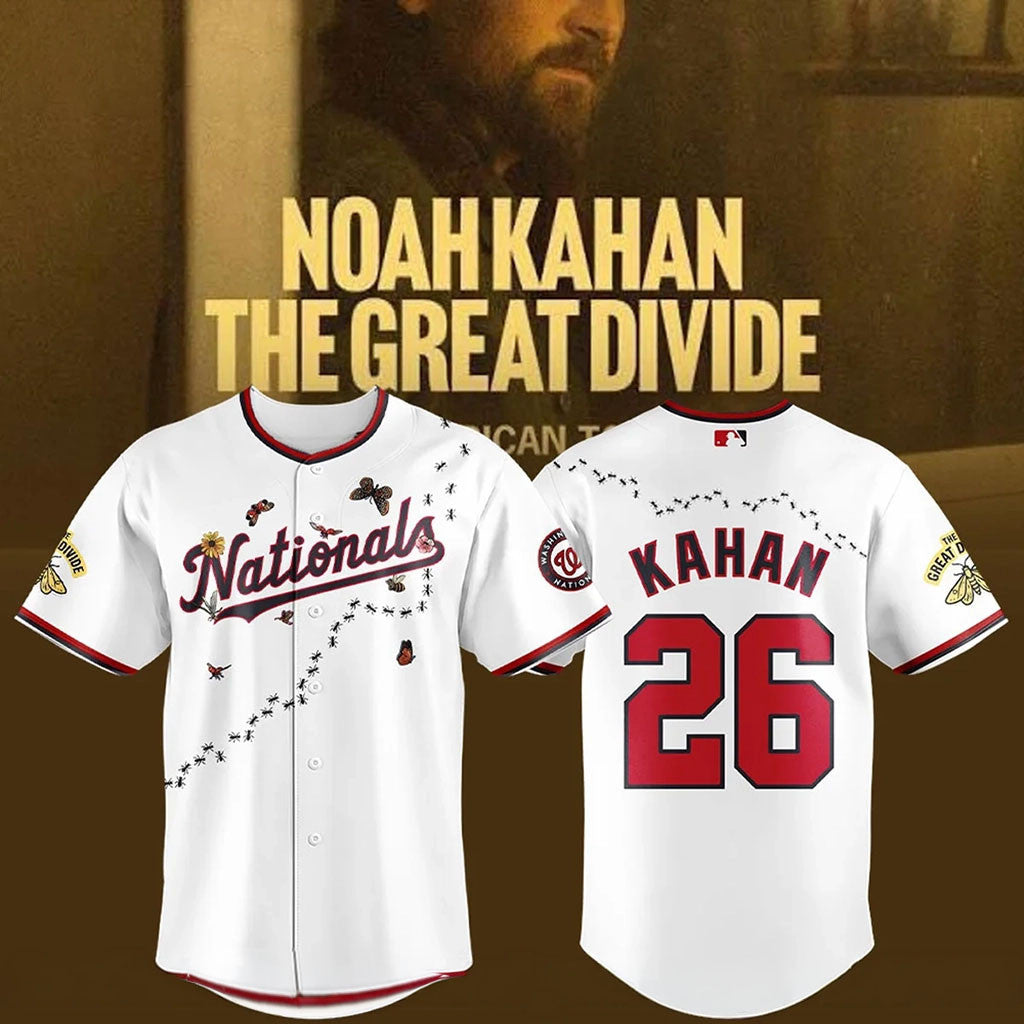 Noah Kahan The Great Divide Tour 2026 At Nationals Park Jersey Noah Kahan Merch Gift For Fans - Merchluma