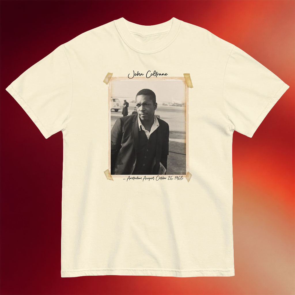 John Coltrane Merch 2026 Amsterdam Airport T-Shirt Best Gifts For Music Lovers - Merchluma