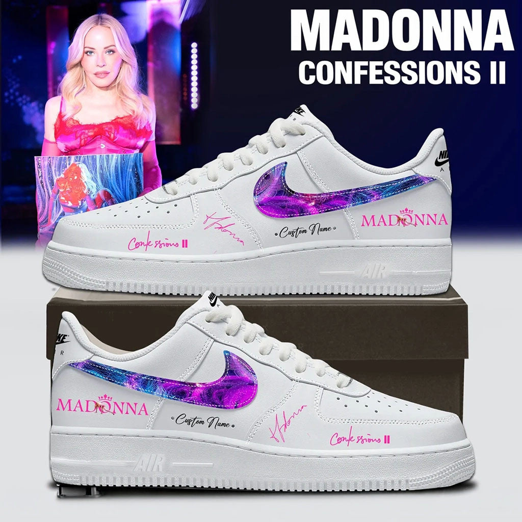 Personalized Madonna Confessions II Shoes Sneakers 2026 Madonna Merch Music Lover Gifts - Merchluma