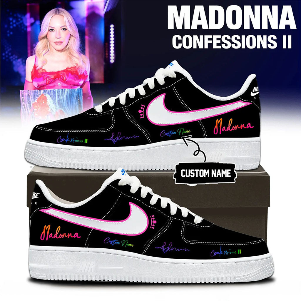 Personalized Madonna Confessions II Sneakers 2026 Music Fan Shoes Madonna Merch Birthday Gifts - Merchluma