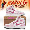 Personalized Karol G Viajando Por El Mundo Tropitour Shoes Sneakers Karol G Tour Merch 2026 - Merchluma