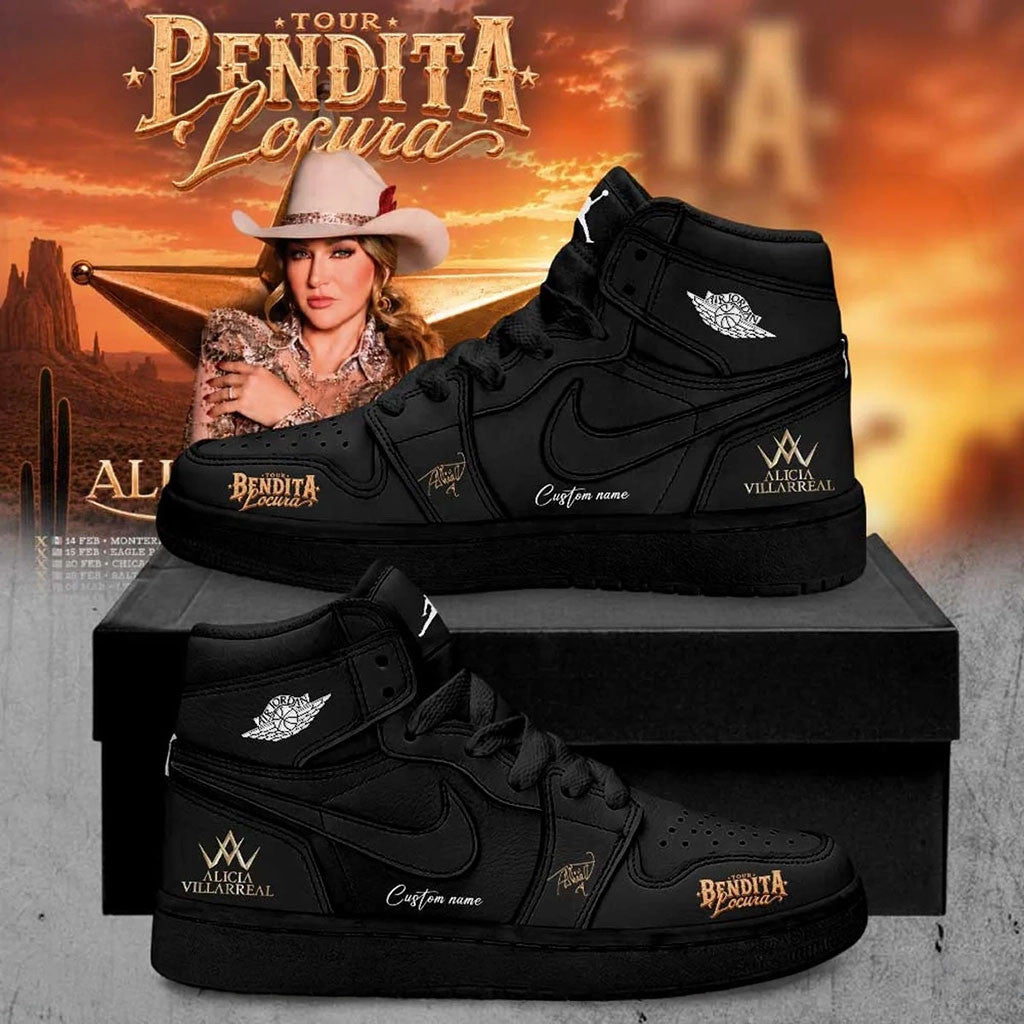 Personalized Alicia Villarreal Merch Bendita Locura Tour 2026 Sneakers Music Fan Gear Best Gift - Merchluma