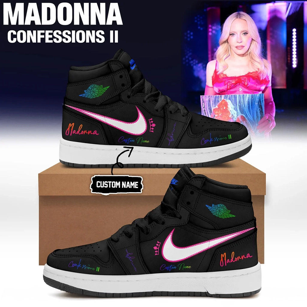 Personalized Madonna Confessions II Shoes Sneakers 2026 Madonna Merch Gift For Music Lovers - Merchluma