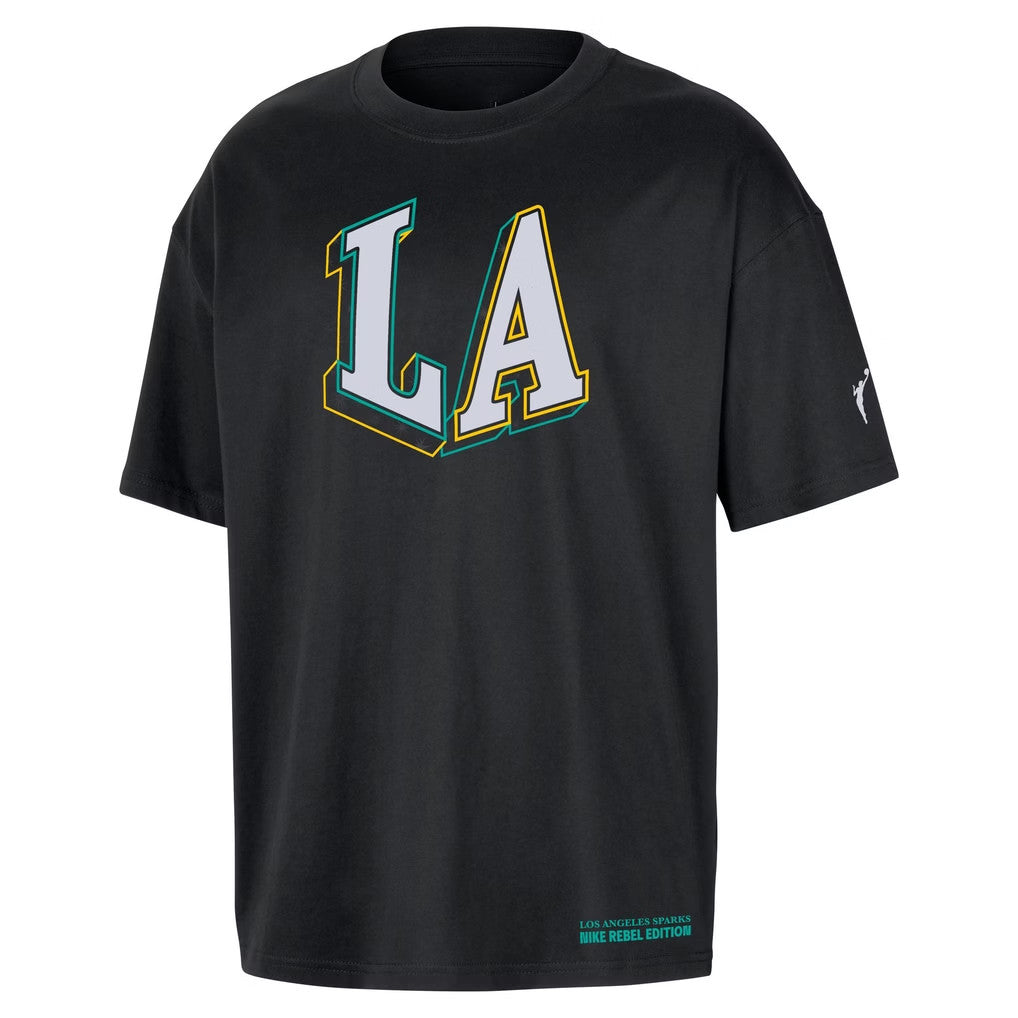 Los Angeles Sparks Merch 2026 LA Sparks Standard Issue Rebel Edition T-Shirt Black Fan Gear - Merchluma
