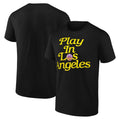 Los Angeles Sparks Merch 2026 Play In Los Angeles T-Shirt Black Cool Gifts For Basketball Fans - Merchluma