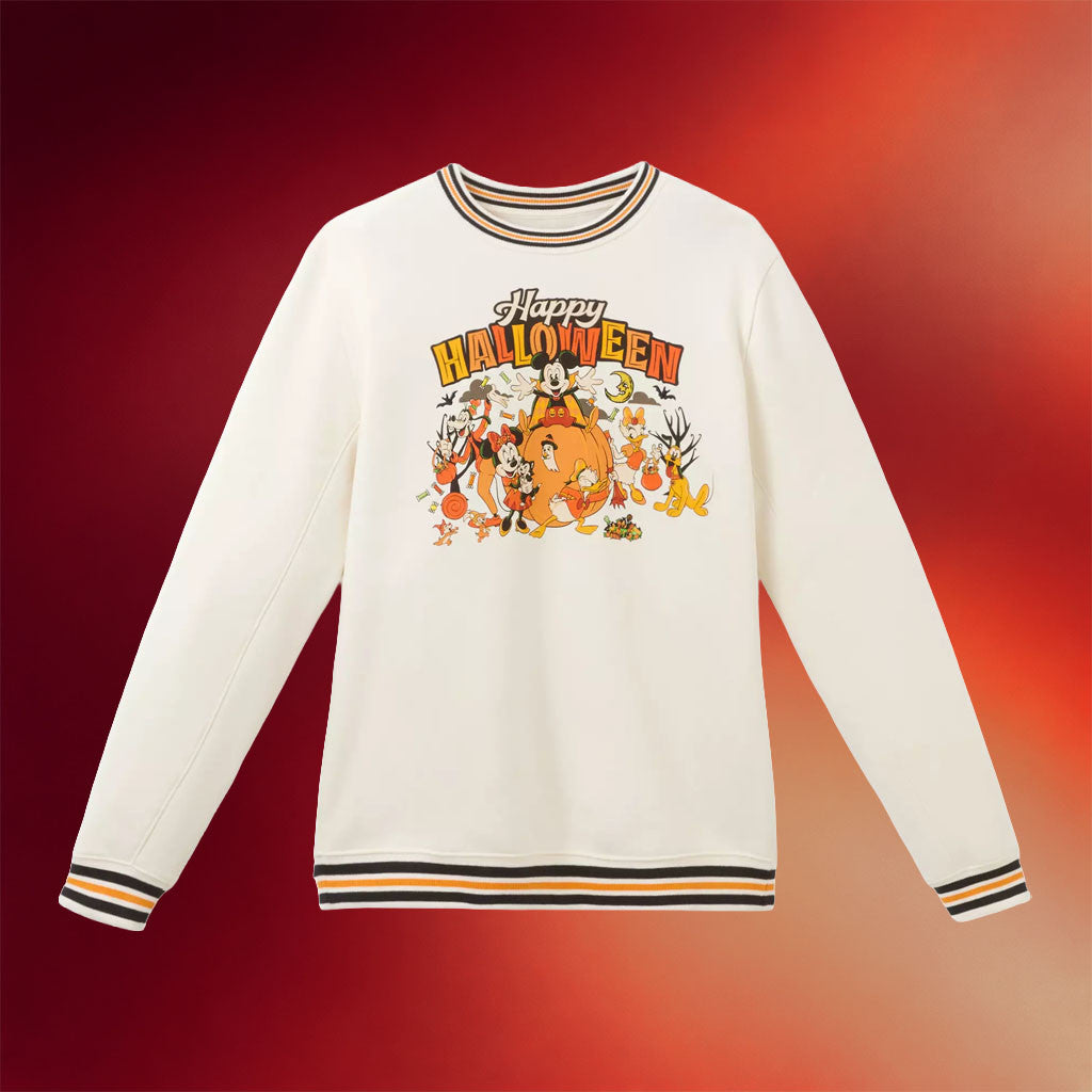 D Halloween Merch 2026 Mickey Mouse And Friends Happy Halloween Sweatshirt BFF Gifts - Merchluma