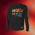 For King And Country Merch 2026 World On Fire Long Sleeve Shirt Black Gift Ideas For Fans - Merchluma