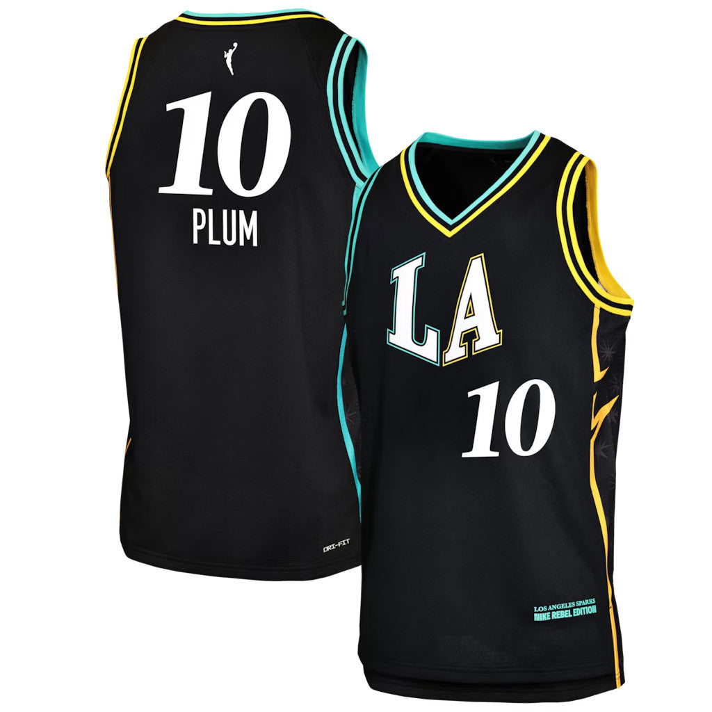 Kelsey Plum Jersey Shirt Los Angeles Sparks Merch 2026 Black Victory Jersey Rebel Edition Gear - Merchluma