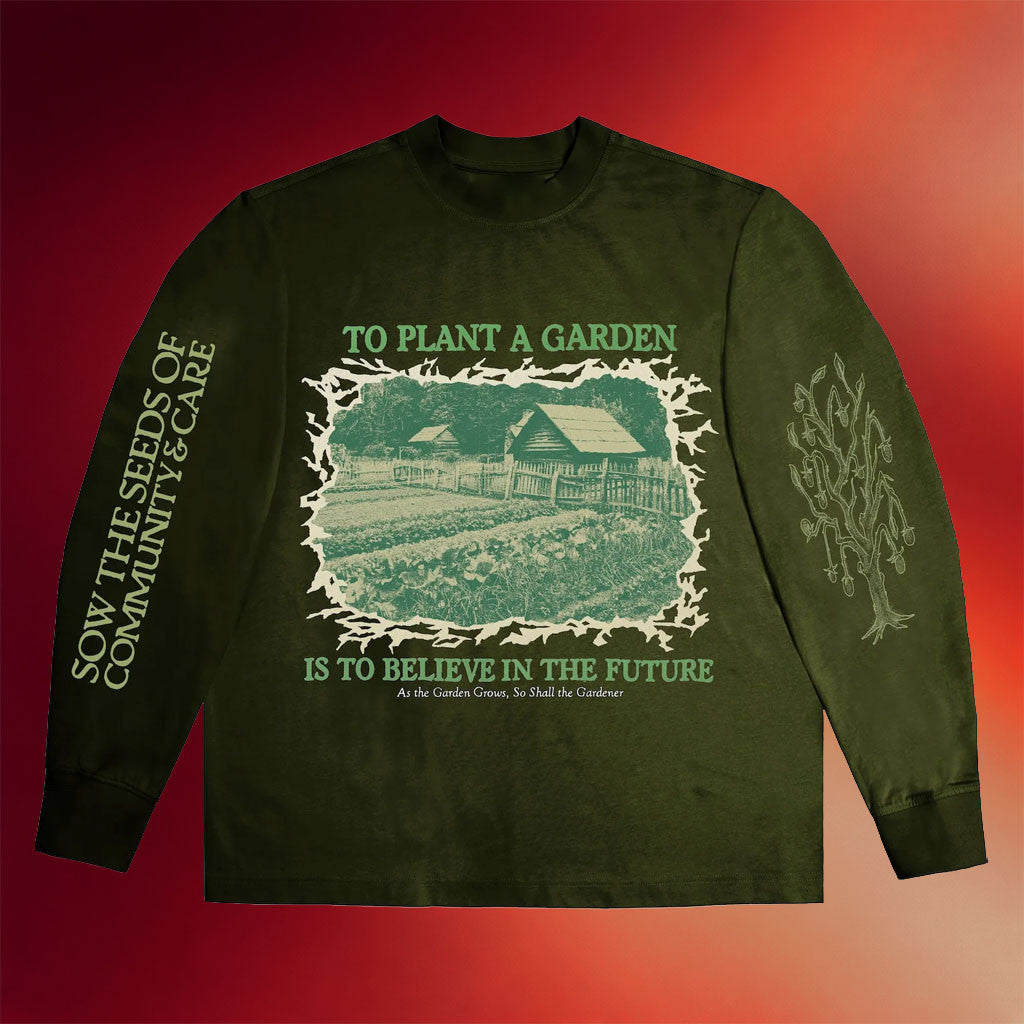 Drew Afualo Merch 2026 Plant A Garden Long Sleeve Shirt Believe In The Future Clothing - Merchluma