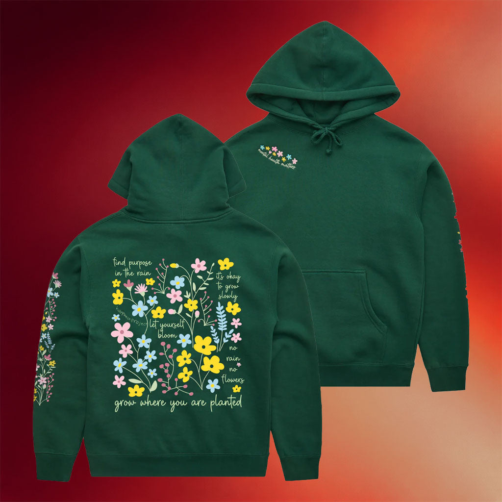 Happiness Project Merch 2026 Wildflower Hoodie Grow Where You Are Planted Hoodie Best Gifts - Merchluma
