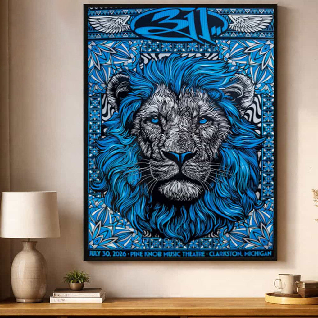 311 Band Clarkston Michigan Event Poster 311 Merch Music Lovers Wall Art For Living Room - Merchluma