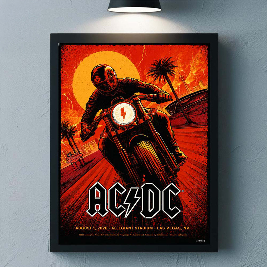 ACDC Las Vegas NV 2026 Event Poster ACDC PWR Up Tour Merch Gifts For Music Lovers - Merchluma