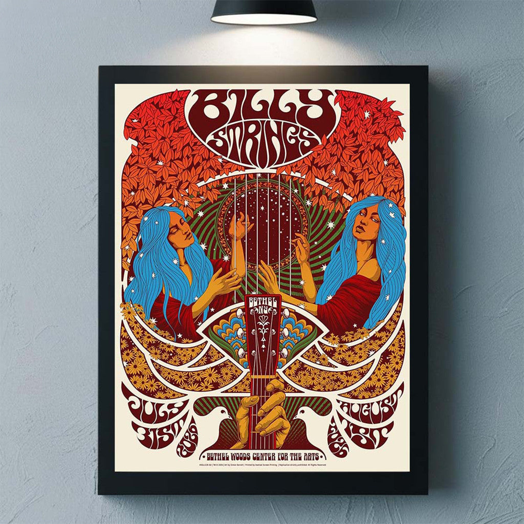 Billy Strings Bethel New York 2026 2 Night Event Poster Billy Strings Merch Wall Art Decor - Merchluma