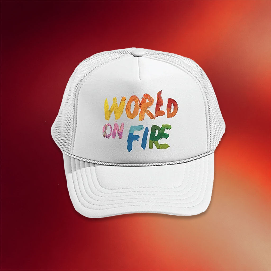 For King And Country Merch 2026 World On Fire Trucker Hat Cool Gifts For Music Lovers - Merchluma