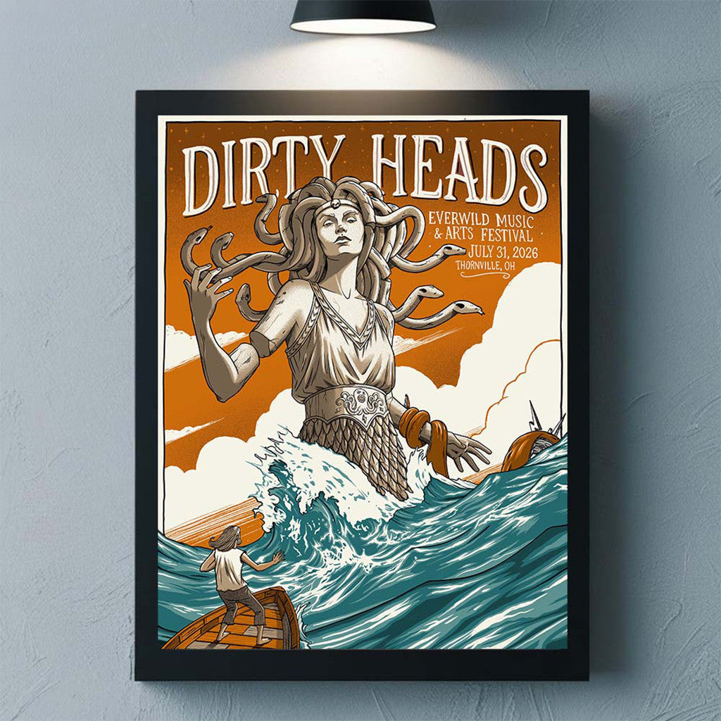 Dirty Heads Thornville Ohio 2026 Festival Poster Everwild Music And Arts Dirty Heads Merch - Merchluma